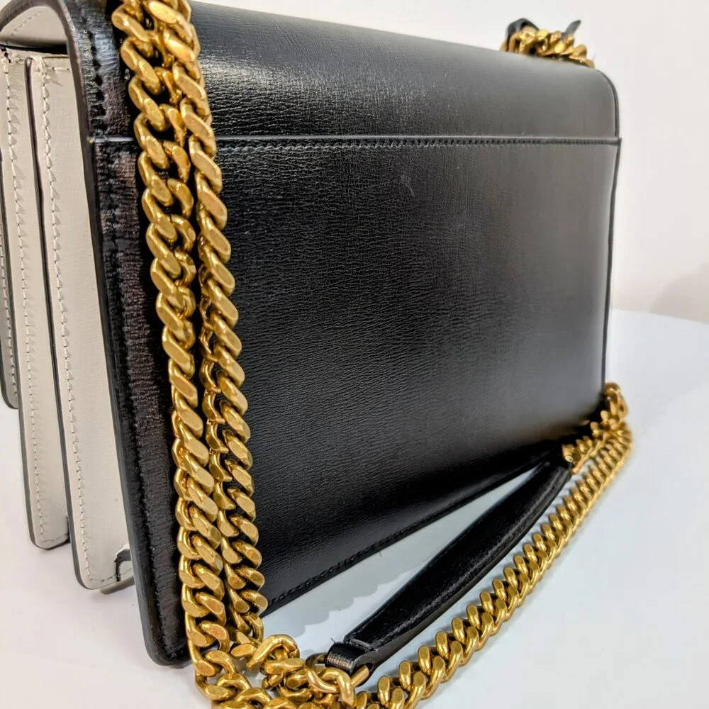 Yves Saint Laurent Sunset Black and White Shoulder Bag - Picture 6 of 16